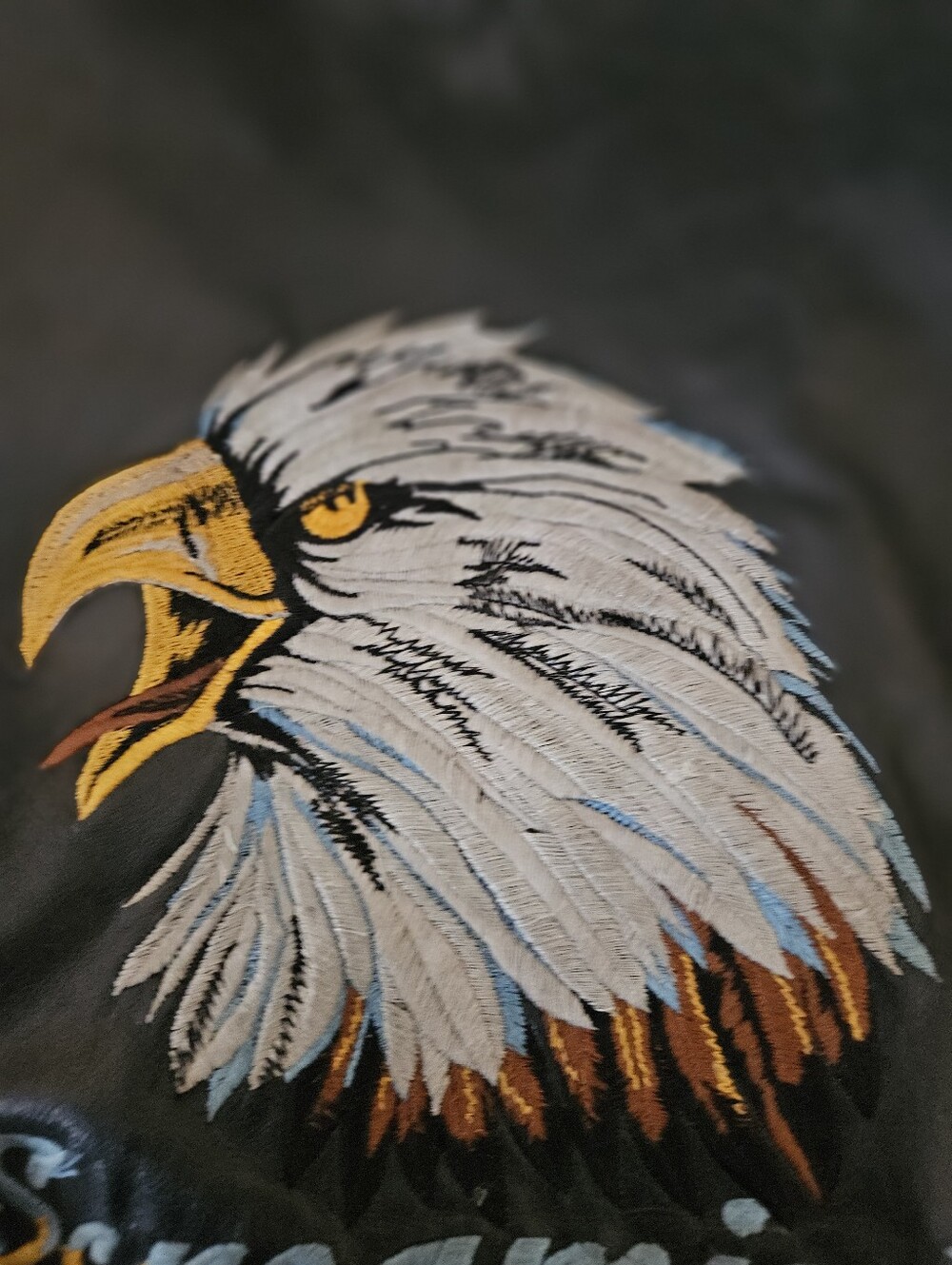 Vintage Screaming Eagle Leather Bomber Jacket - Picture 13 of 16